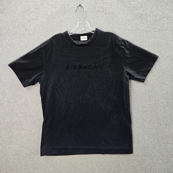Givenchy Men Shirt  Large Black Logo Short Sleeve Tee‎ READ - Picture 1 of 11